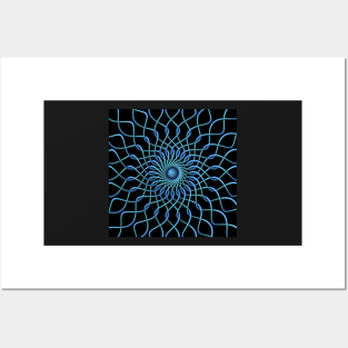 Helix Mandala Posters and Art